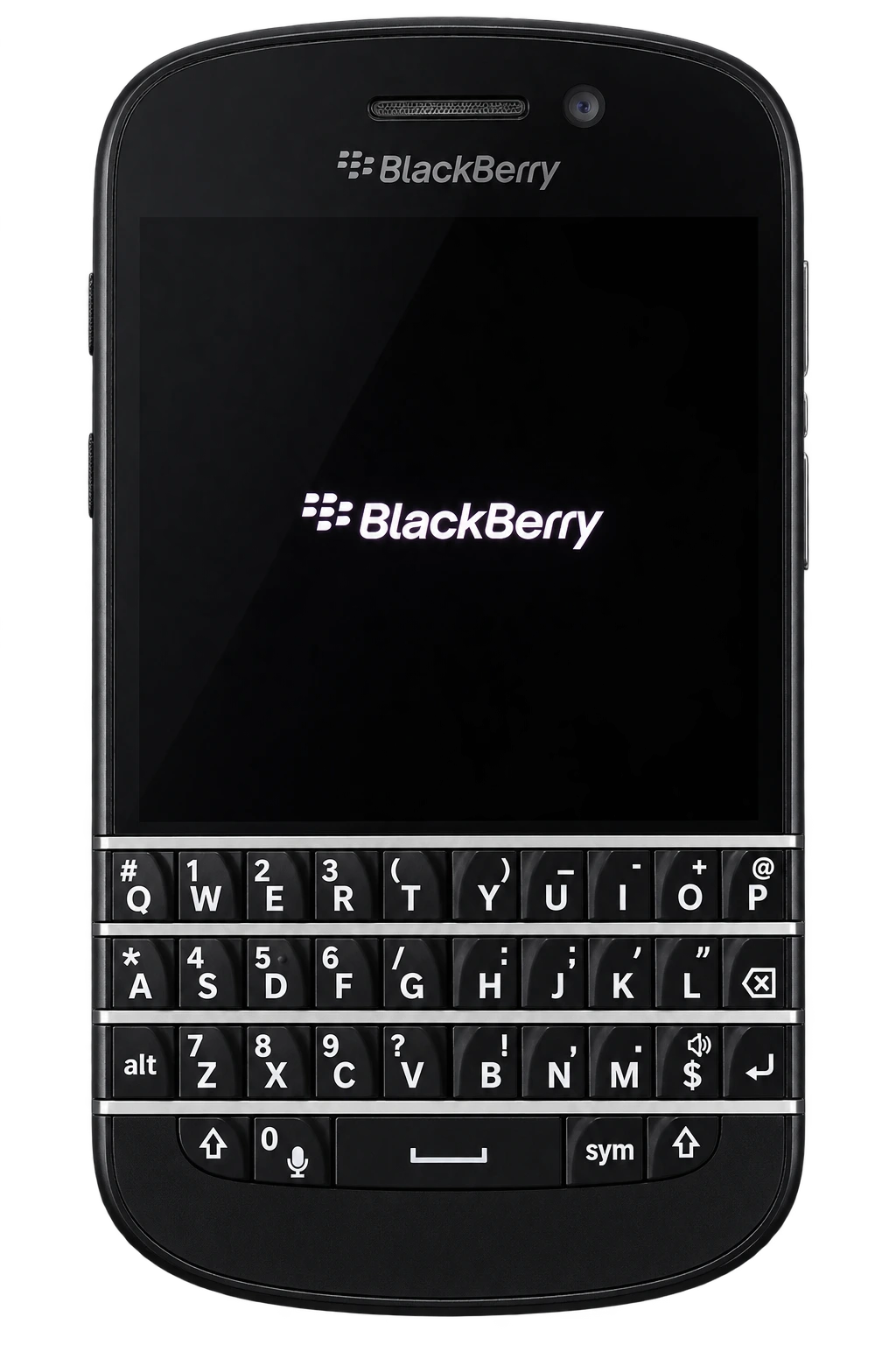 黑色 BlackBerry Q10 透明底样张