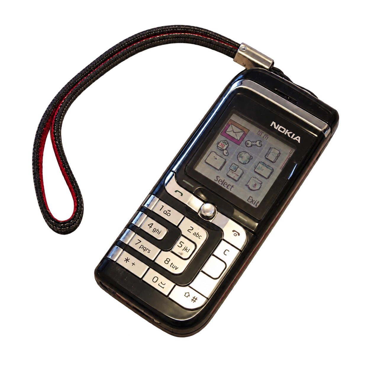 黑色 Nokia 7260 透明底样张