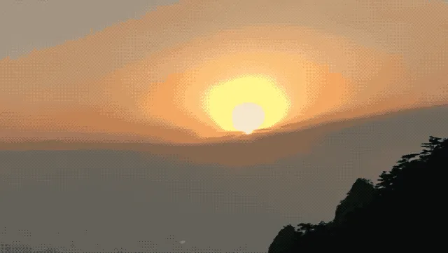 西海大峡谷落日