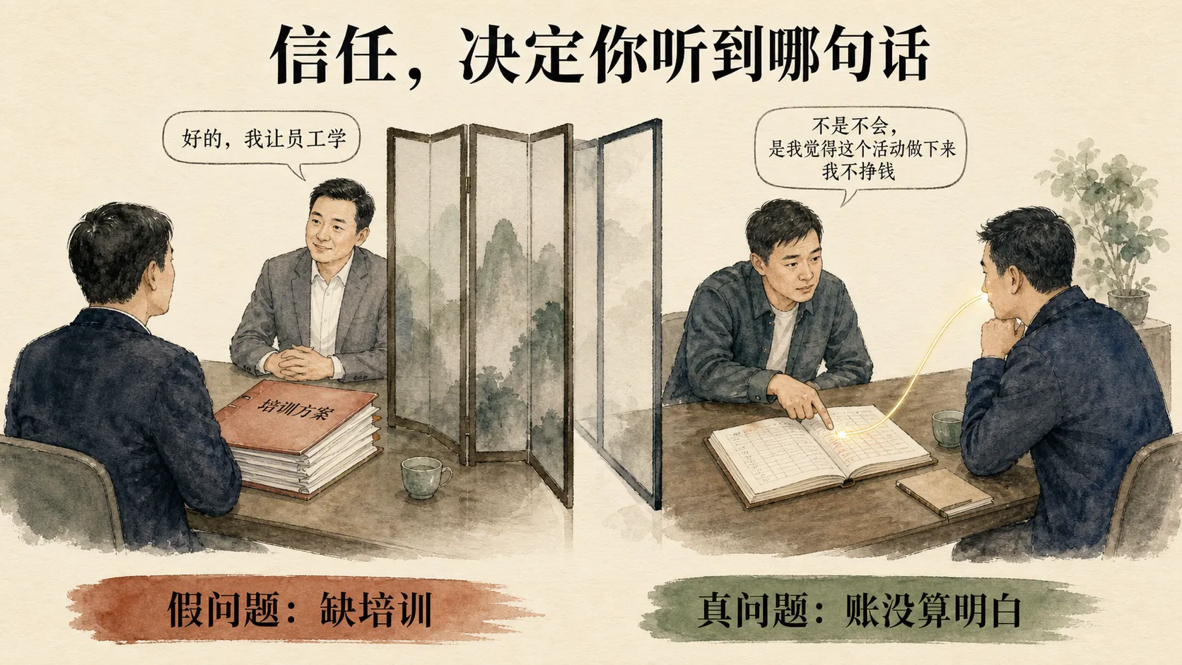 信任,决定你听到哪句话